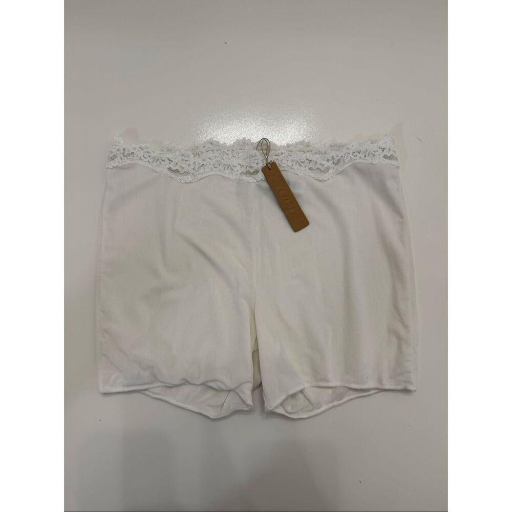 Skims Womens Marble Lace Trim Bosho Bridal Mesh Shorts Large NWT